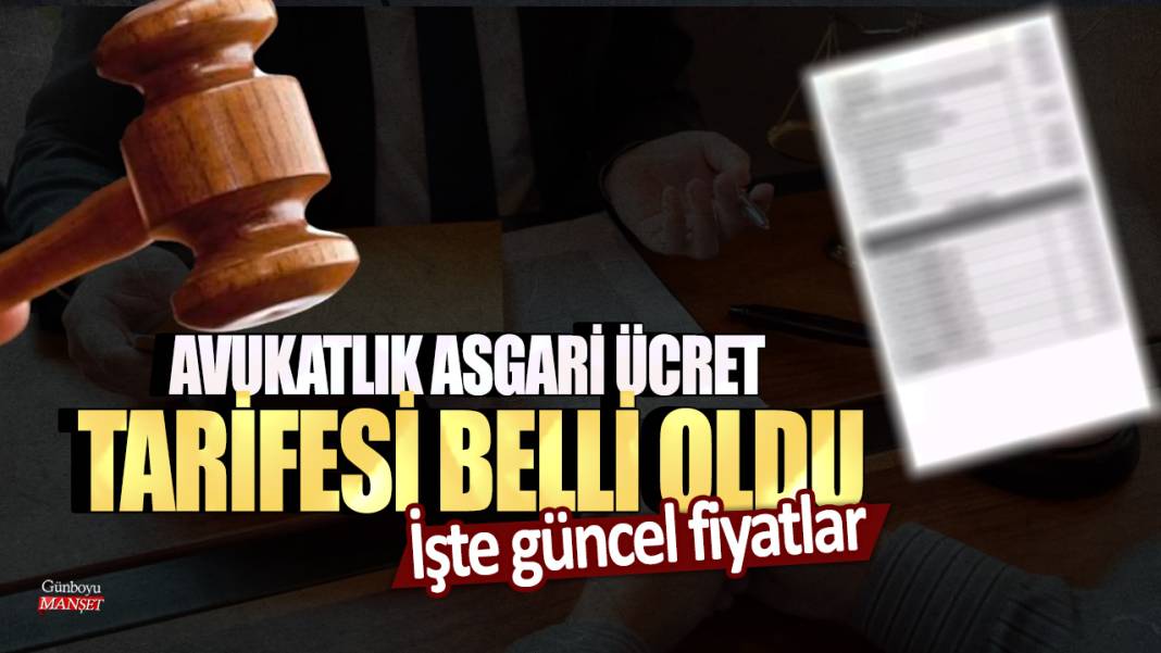 Avukatlık asgari ücret tarifesi belli: İşte güncel fiyatlar 1